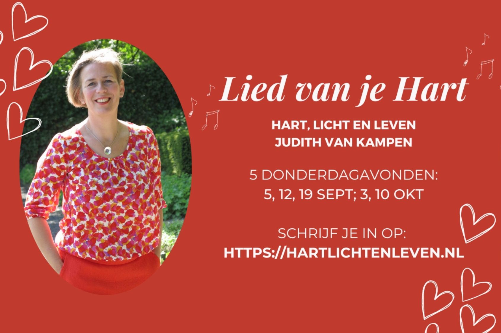 Het LIED van je hart - serie van 5 avonden: waarvan gaat jouw hart zingen? Over hartsverlangens